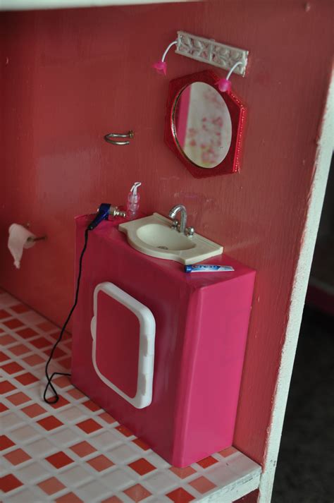 barbie bathroom sink|diy barbie bathroom sink.